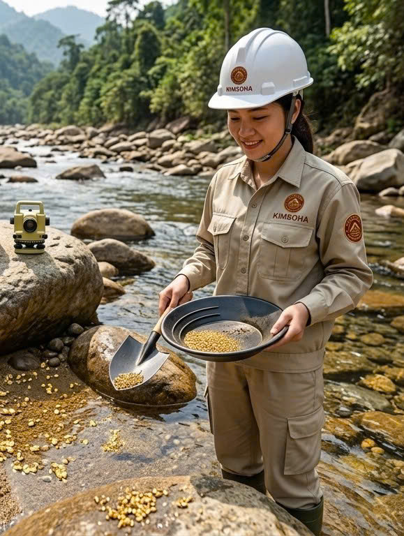 DẤU HIỆU ĐỊA CHẤT CHO THẤY KHU VỰC CÓ VÀNG SA KHOÁNG